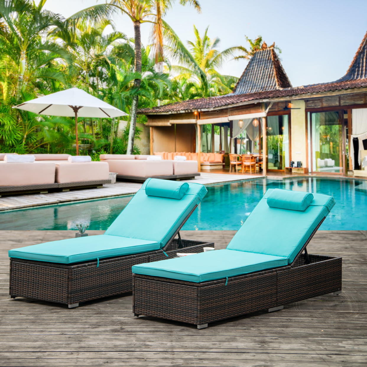 <p><a href="https://go.redirectingat.com?id=74968X1596630&url=https%3A%2F%2Fwww.walmart.com%2Fip%2FChaise-Lounge-Chairs-Set-Outdoor-Lounger-Reclining-5-Adjustable-Positions-Brown-Wicker-Patio-Chair-Furniture-Poolside-Deck-Backyard%2F652655941&sref=https%3A%2F%2Fwww.popularmechanics.com%2Fhome%2Fg36291462%2Fbest-poolside-lounge-chairs%2F" rel="nofollow noopener" target="_blank" data-ylk="slk:Shop Now;elm:context_link;itc:0;sec:content-canvas" class="link rapid-noclick-resp">Shop Now</a></p><p>Chaise Lounge Chairs Set</p><p>$269.99</p><p>walmart.com</p>