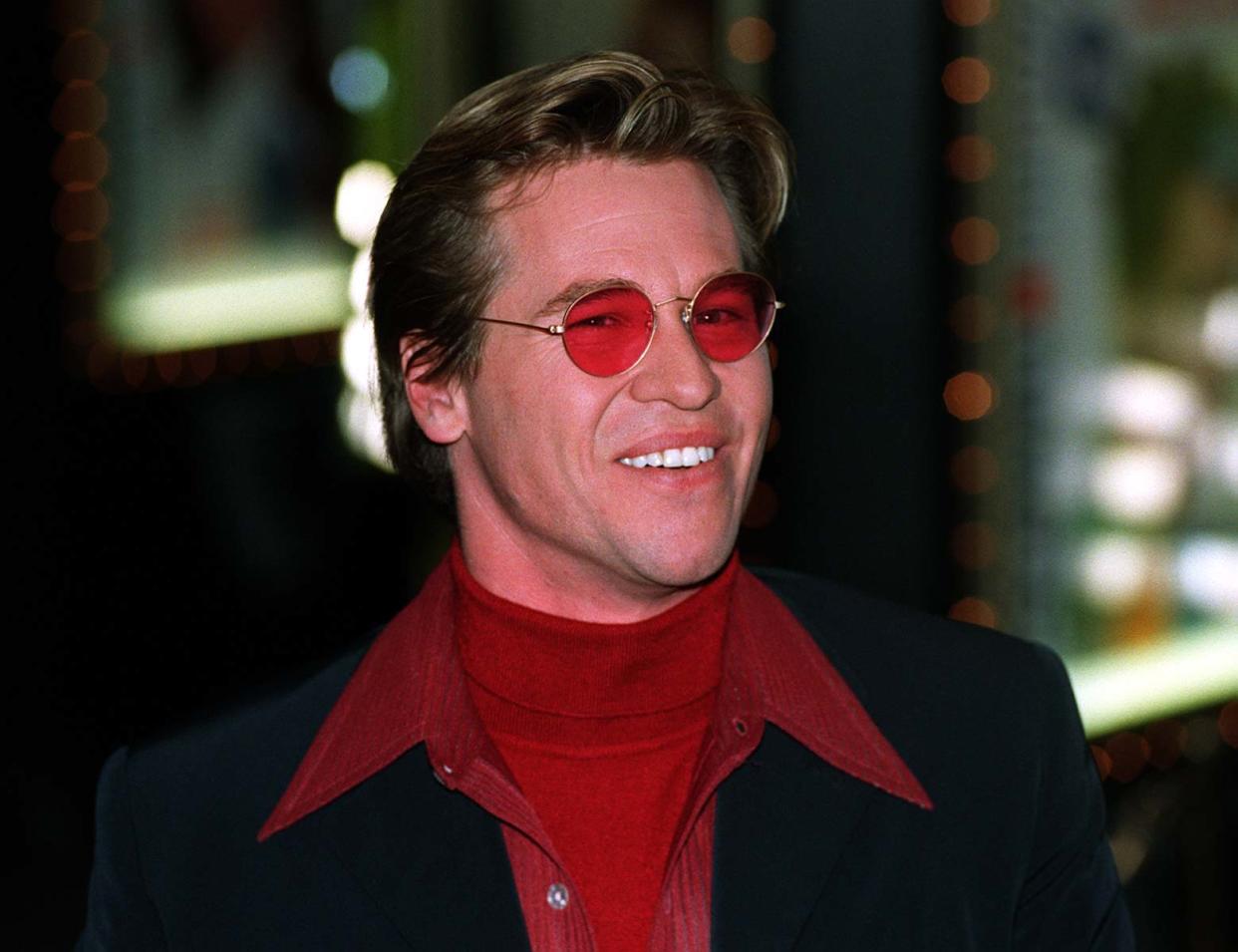 Looking a little less than Saintly Val Kilmer arrivies for the European Gala Charity Premiere of 
