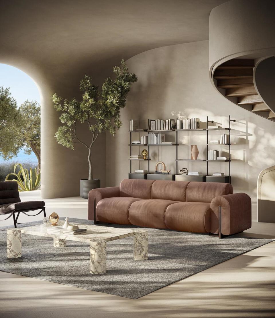Natuzzi Italia tapped Bjarke Ingels Group to design a sofa inspired by the firm’s work
