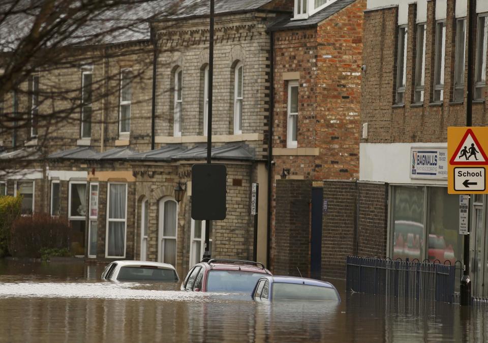 Severe flooding in northern England