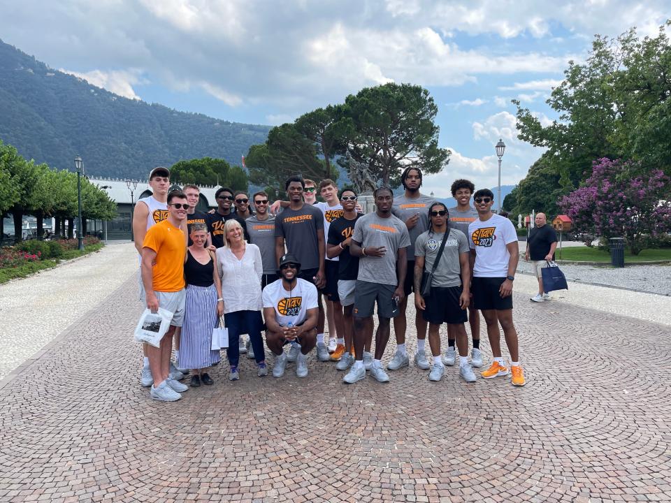 Tennessee basketball did a boat tour of Lake Como in Italy on August 2 as part of its international trip to Italy.