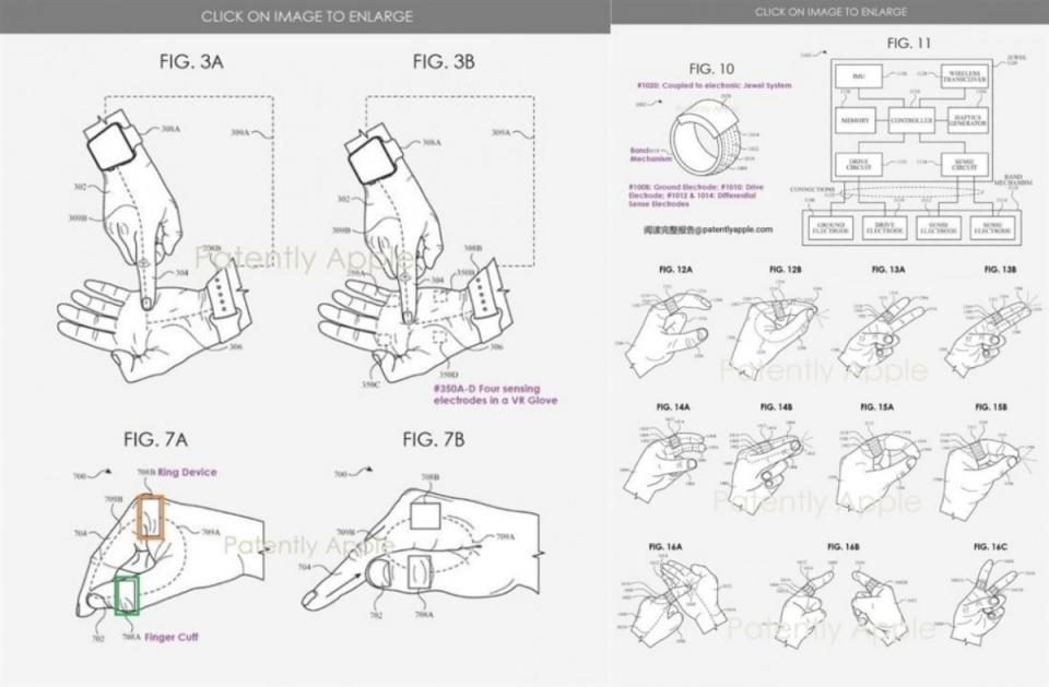 蘋果申請可用於虛擬視覺互動的戒指設計專利，可能與即將公布虛擬視覺頭戴裝置有關