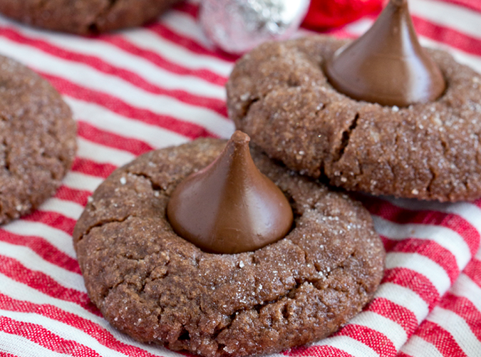 Chocolate Sugar Cookie Blossoms