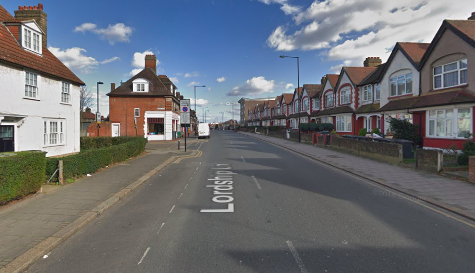 Police were called at around 9.50pm on Tuesday to Lordship Lane in Haringey (Google)