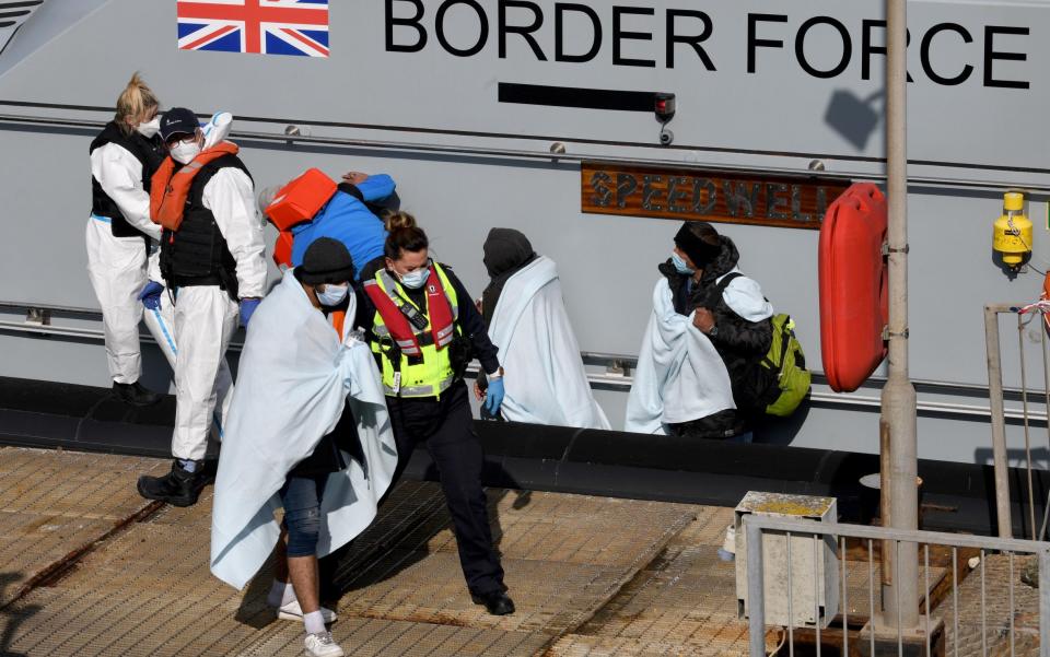 Up to 56 migrants were picked up and taken to Dover on Friday, Oct 9 alone  - Steve Finn 