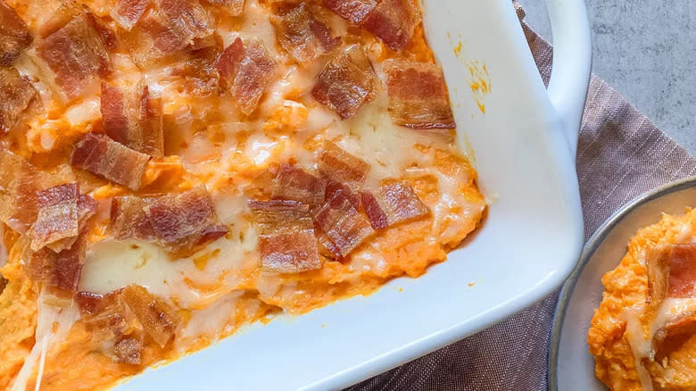 Sweet potato casserole with bacon﻿﻿
