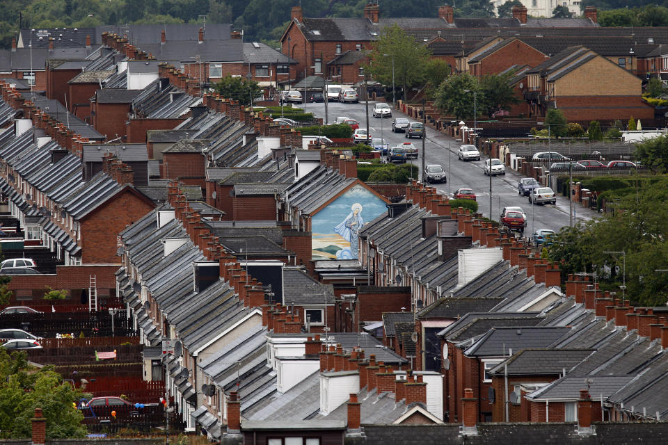 first-time buyer  A mural of the Virgin Mary is seen on a house in the Ardoyne area of North Belfast, Northern Ireland July 10, 2011.    REUTERS/Cathal McNaughton (Northern Ireland - Tags: SOCIETY)