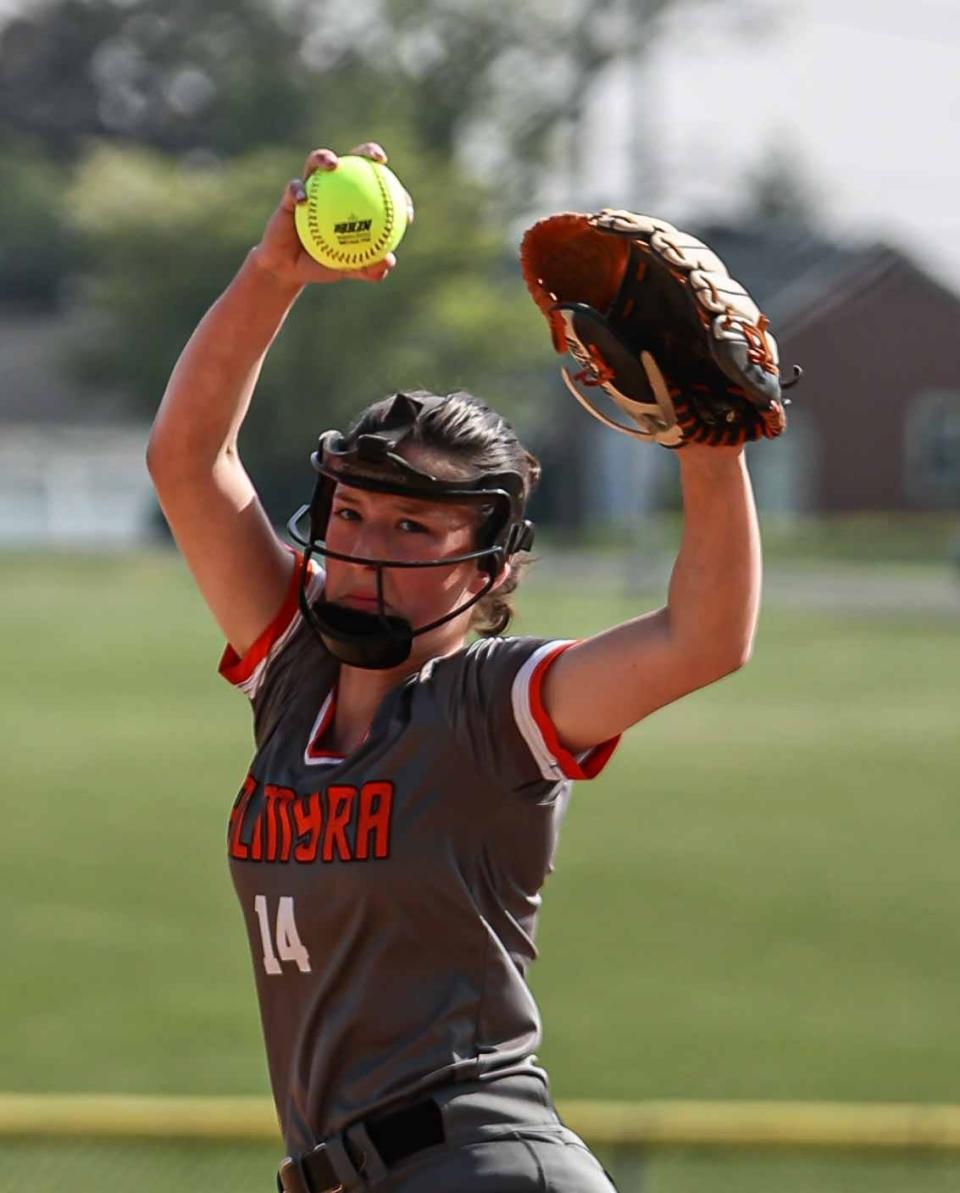 Palmyra's Mollie White was named the Mid-Penn Conference’s Keystone Division player of the year for the second straight year. Her 618 career strikeouts is likely a Lebanon County record.