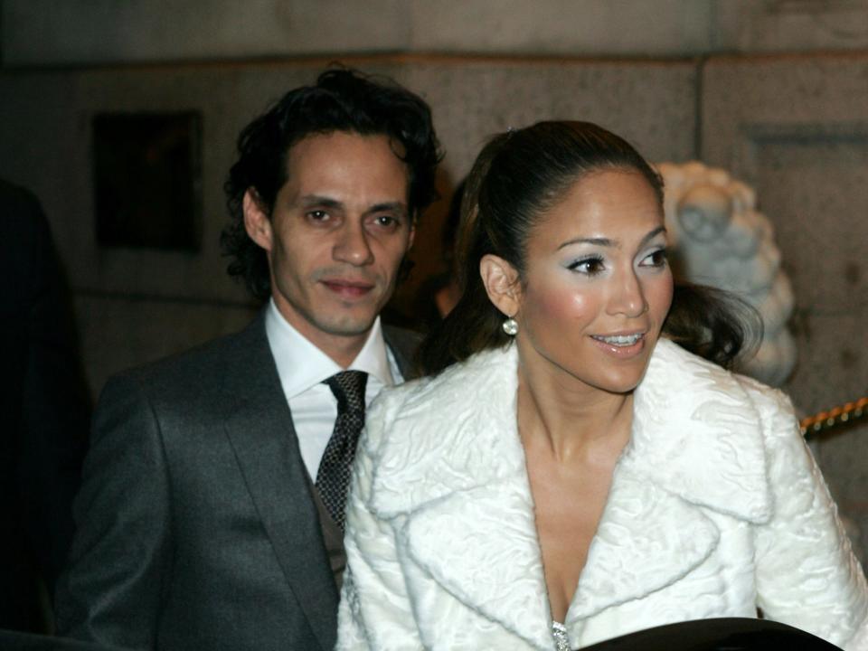 Marc Anthony and Jennifer Lopez during Jennifer Lopez and Marc Anthony Sighting - New York - October 5, 2004 in New York City,