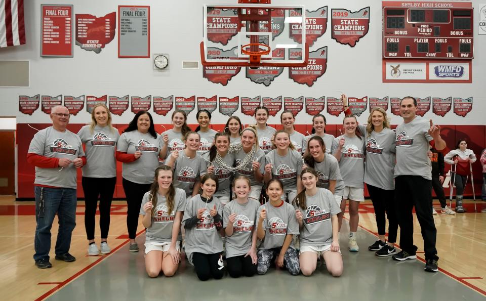 The Shelby Whippets earned a fifth consecutive MOAC championship and a 21st league title in program history with a dominating win over Ontario on Thursday night.