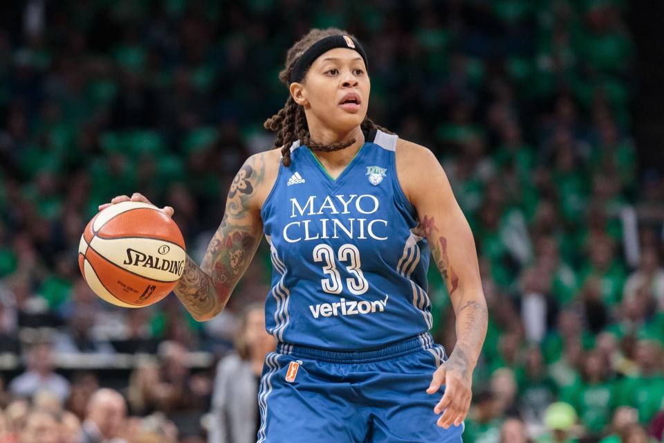 Seimone Augustus played 15 seasons in the WNBA, 14 with the Minnesota Lynx, where she won four championships.