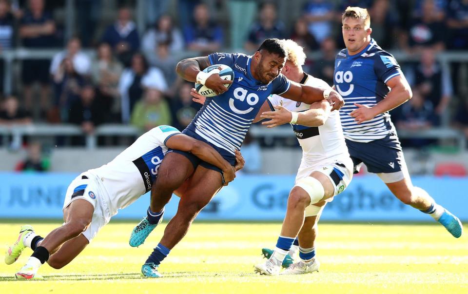 Manu Tuilagi in action against Bath - GETTY IMAGES