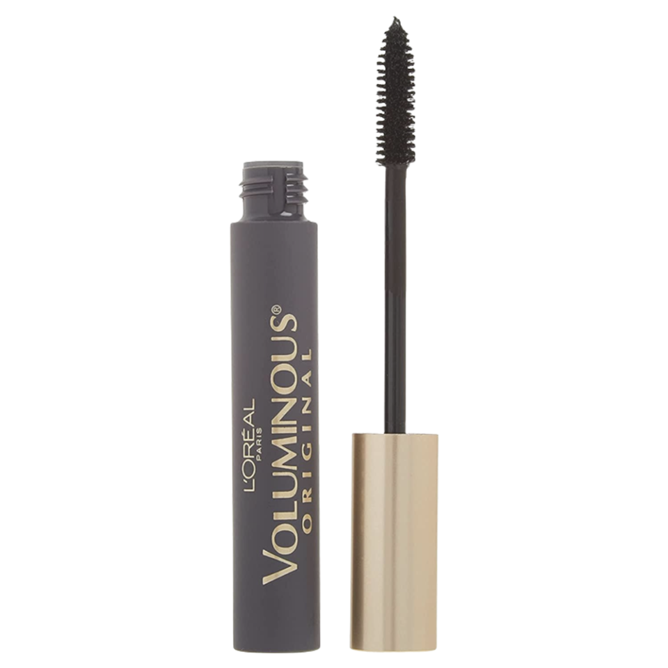 brown and gold mascara tube