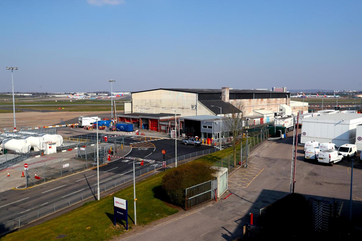 Birmingham Airport is being adapted into a temporary morgue: PA Wire/PA Images