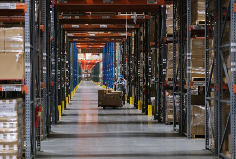 A view inside the Jasco warehouse-distribution center, 10 E Memorial Road.