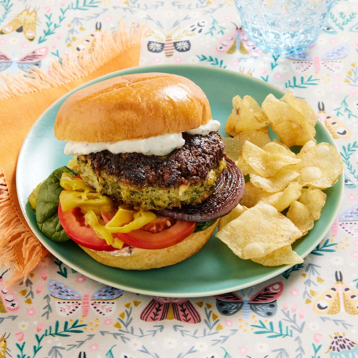 best burger toppings spinach feta burger