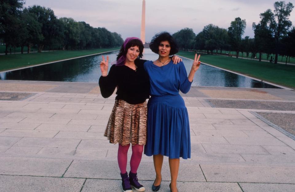 Annie and Veronica after Veronica’s testimony in Washington D.C. in October 1984. 