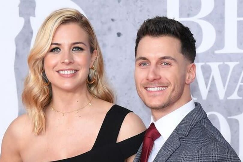 Gemma Atkinson with Gorka Marquez on red carpet