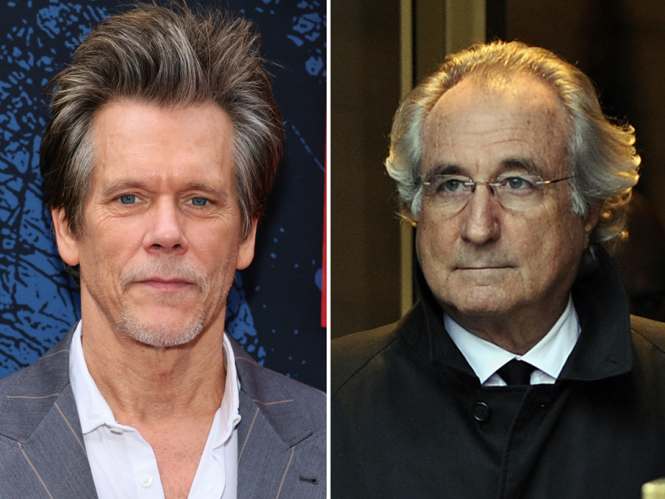Kevin Bacon and Bernie Madoff (Getty Images)