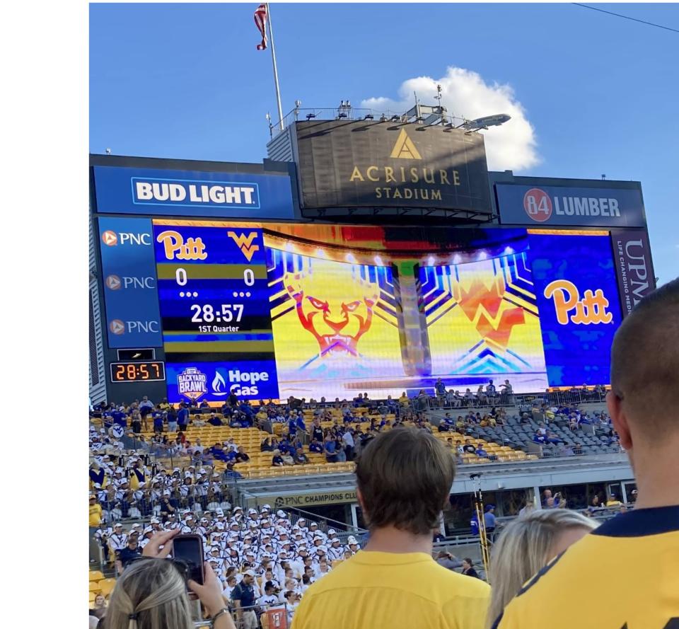 The University of Pittsburgh  and the West Virginia University met for the long awaited Backyard Brawl on Sept. 1, 2022 at Acrisure Stadium in Pittsburgh.