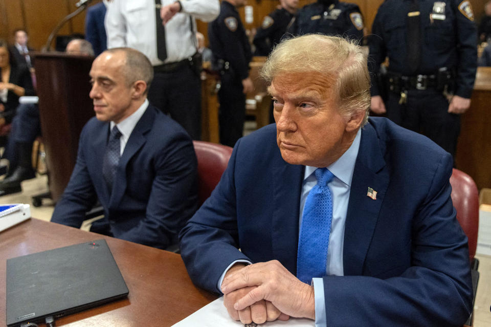 Donald Trump at Manhattan Criminal Court in New York City (Jeenah Moon / Pool via AFP - Getty Images)