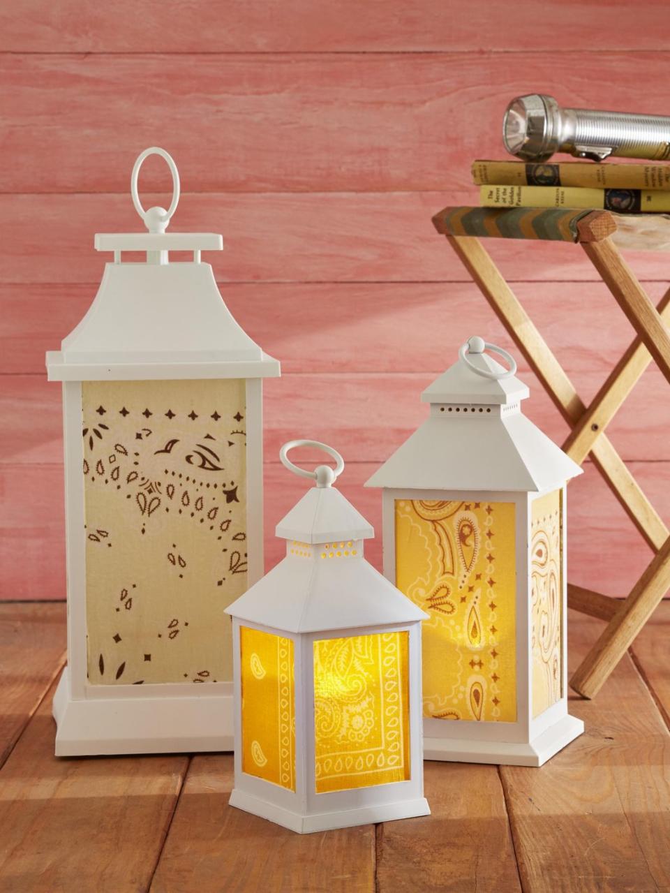 Bandana Covered Lanterns