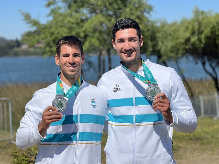 Agustín Vernice y Gonzalo Lo Moro lograron la medalla de plata en K2 500 metros