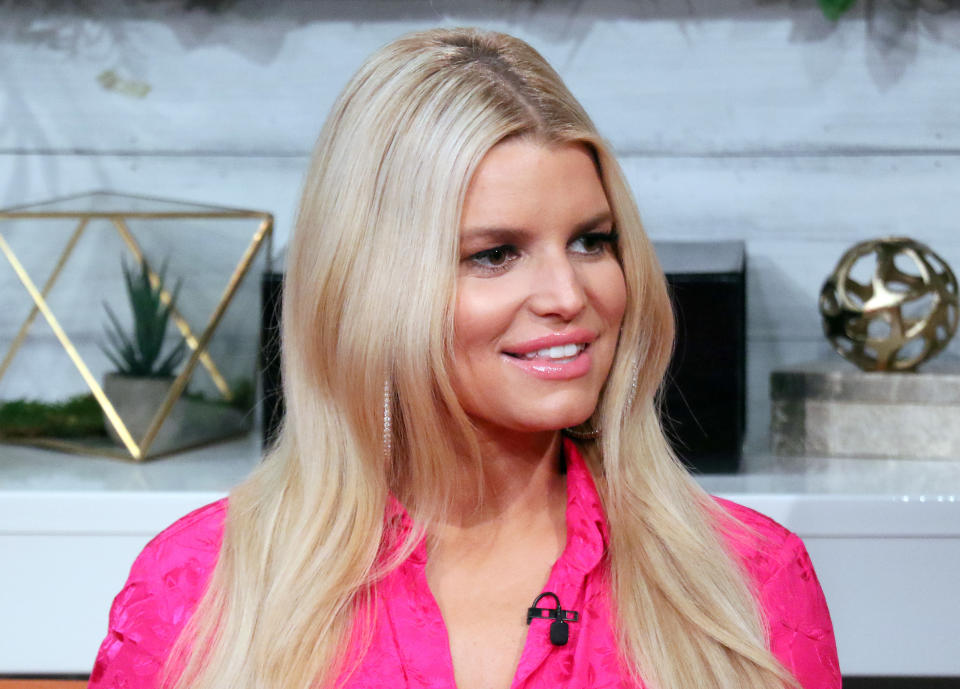 NEW YORK, NEW YORK - FEBRUARY 04: (EXCLUSIVE COVERAGE) Singer Jessica Simpson visits BuzzFeed's "AM To DM" on February 04, 2020 in New York City. (Photo by Jim Spellman/Getty Images)