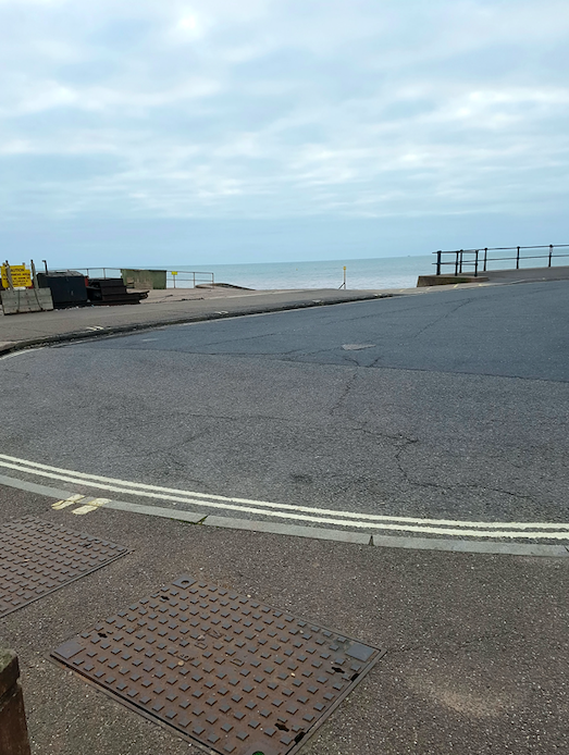 <em>The sewer grate above the fatberg in the seaside town of Sidmouth, Devon (SWNS)</em>