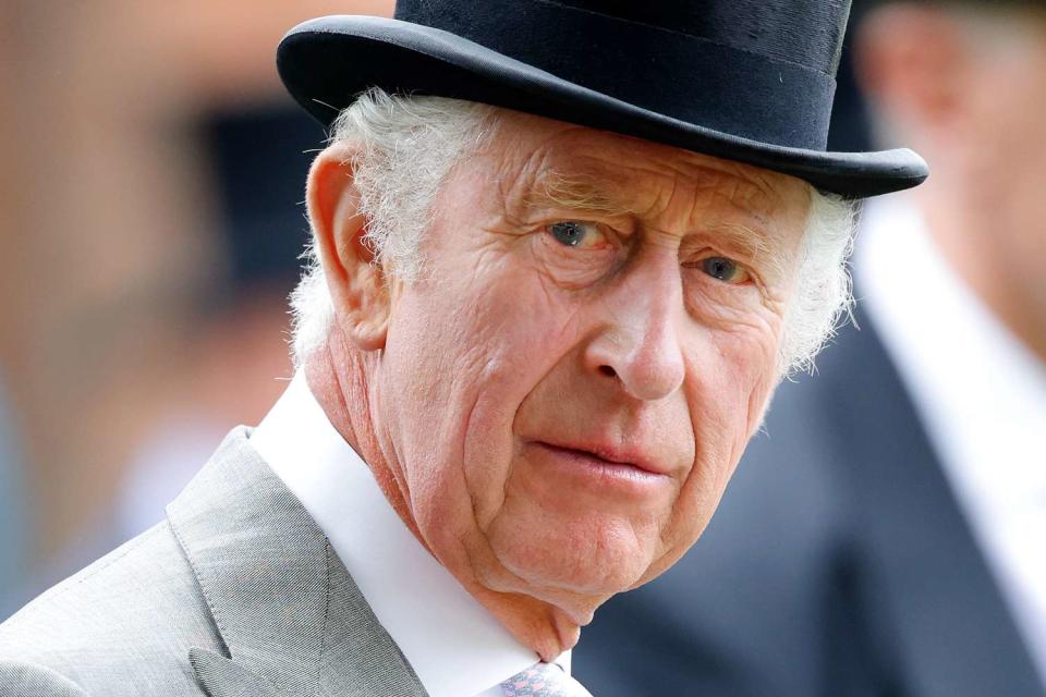 <p>Max Mumby/Indigo/Getty</p> King Charles at the first Royal Ascot of his reign in June 2023.