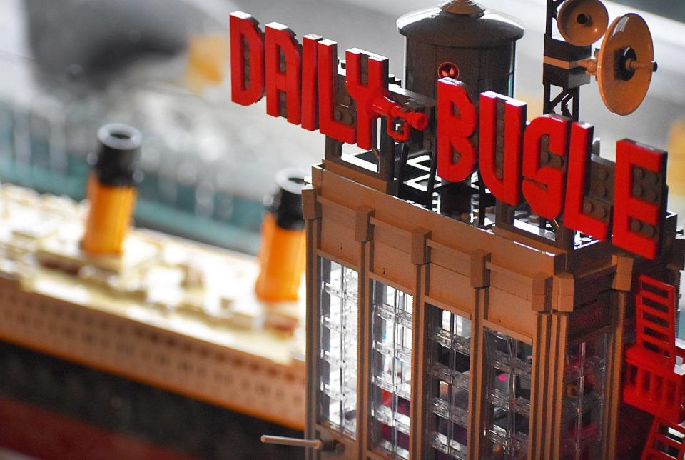 Bob Higgins built a Lego version of the Daily Bugle.