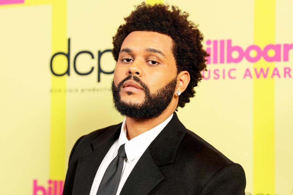 The Weeknd poses backstage for the 2021 Billboard Music Awards, broadcast on May 23, 2021 at Microsoft Theater in Los Angeles, California.