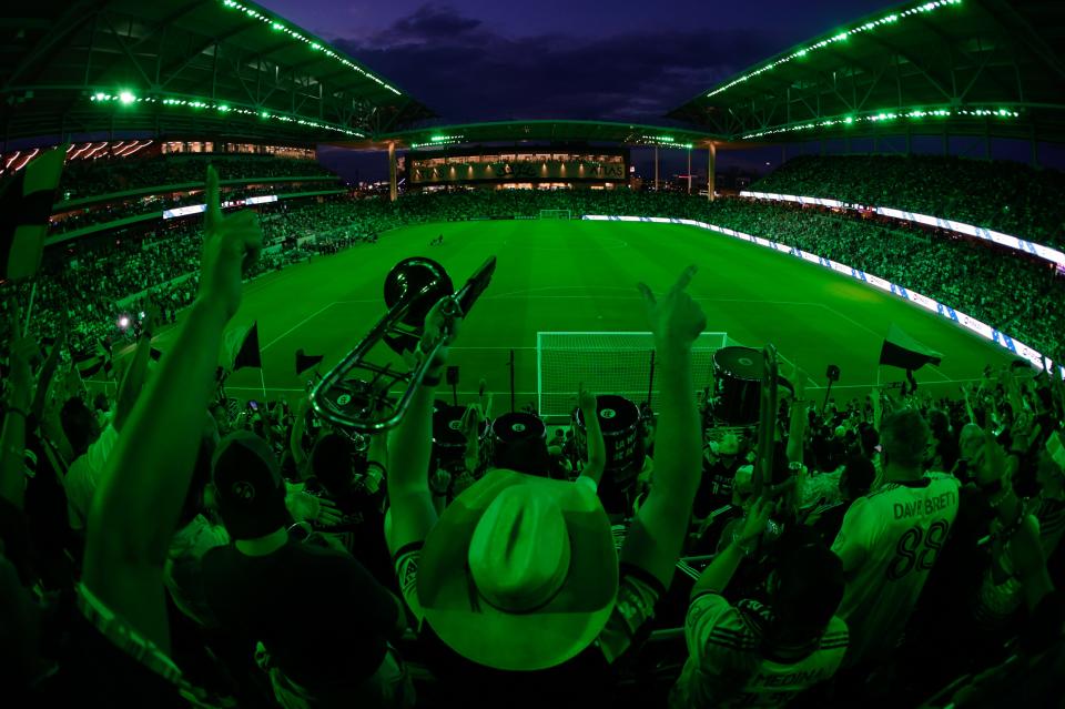 Austin FC will host St. Louis City SC for the expansion team's first game on Feb. 25 at Q2 Stadium.