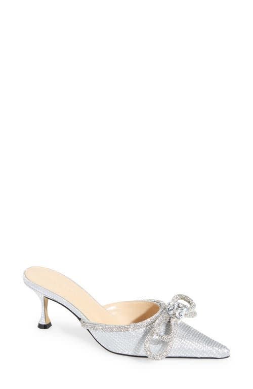 Double Bow Pointed Toe Mule