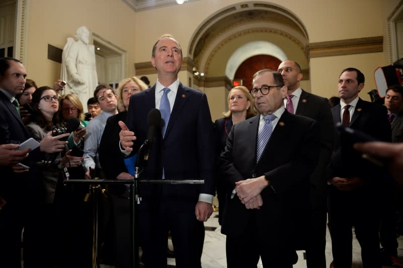 News conference on rules for Senate impeachment trial of U.S. President Trump in Washington