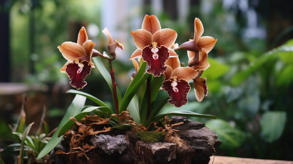 brown orchid
