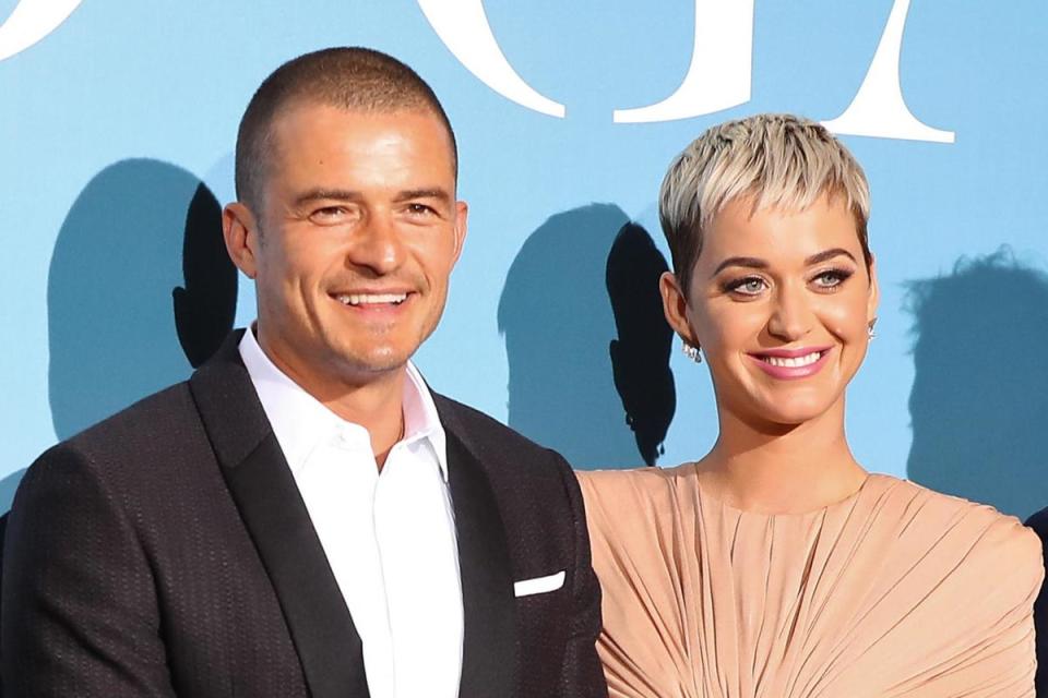 Katy Perry and Orlando Bloom attend the Monte-Carlo Gala for the Global Ocean on September 26, 2018 (Getty Images)