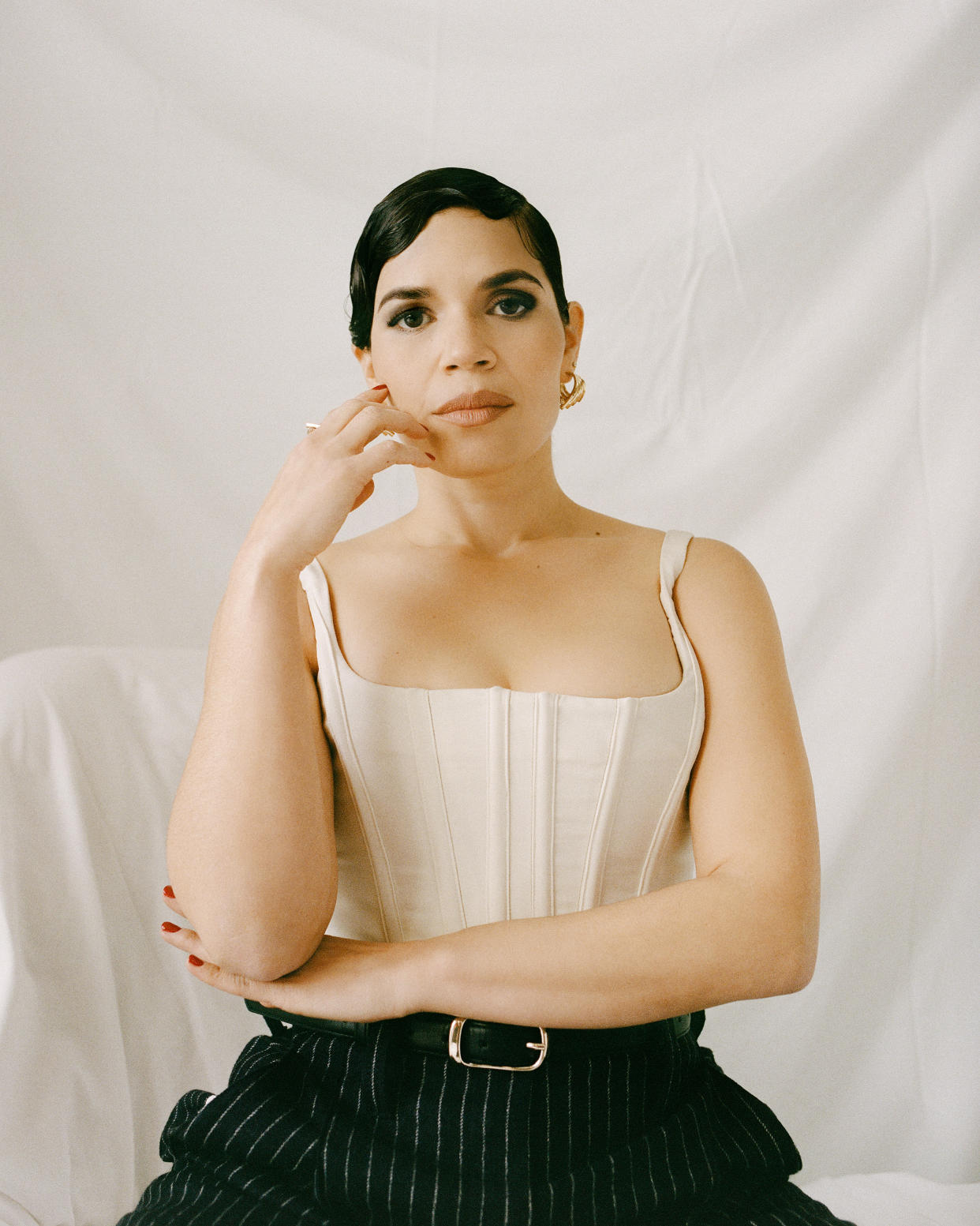 America Ferrera, en Los Ángeles, el 18 de diciembre de 2023. (Amy Harrity/The New York Times)