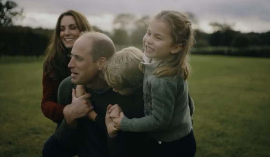 Kate, Louis and Charlotte huge Prince William