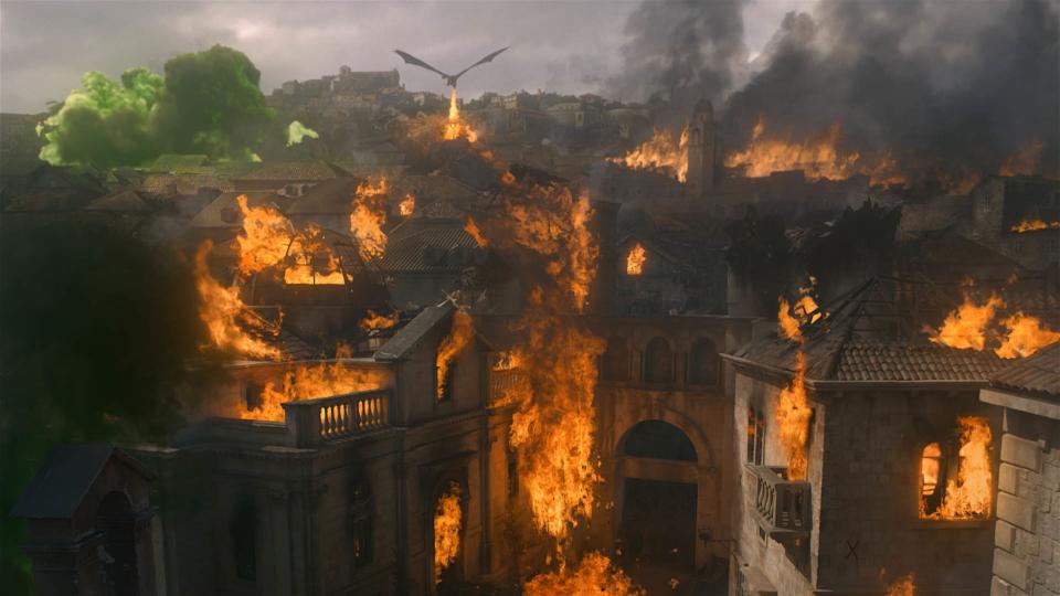 Drogon detroys King's Landing in Game of Thrones season 8 episode 5 