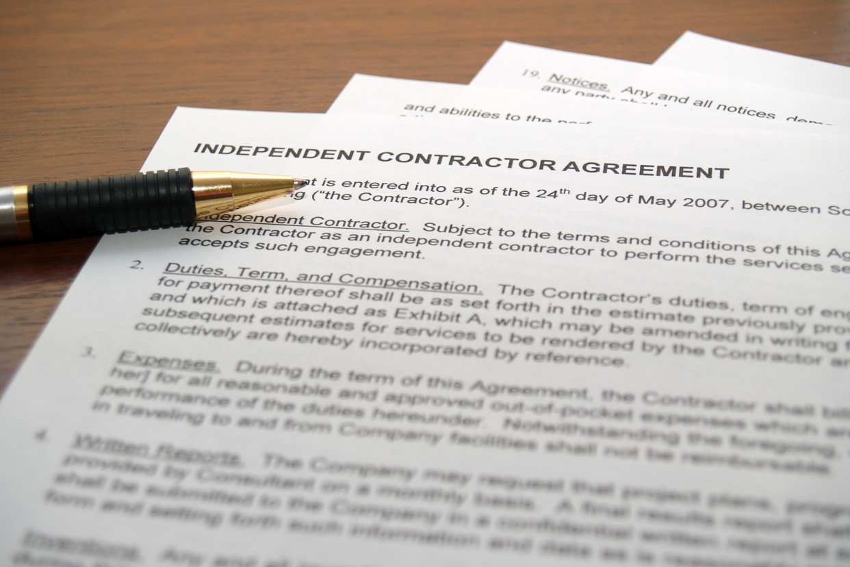 Independent contractor agreement