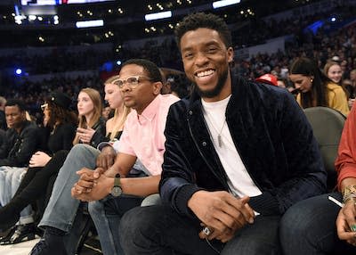 Actor Chadwick Boseman, star of the film ‘Black Panther,’ in Los Angeles, 2018. (AP Photo/Chris Pizzello)