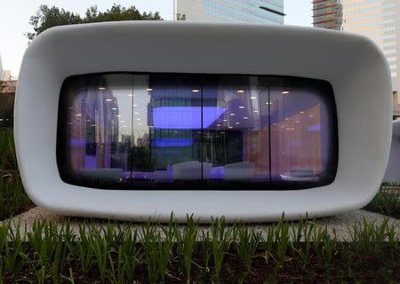 A view of the world's first functional 3D printed offices are seen in Dubai May 23, 2016. REUTERS/Ahmed Jadallah