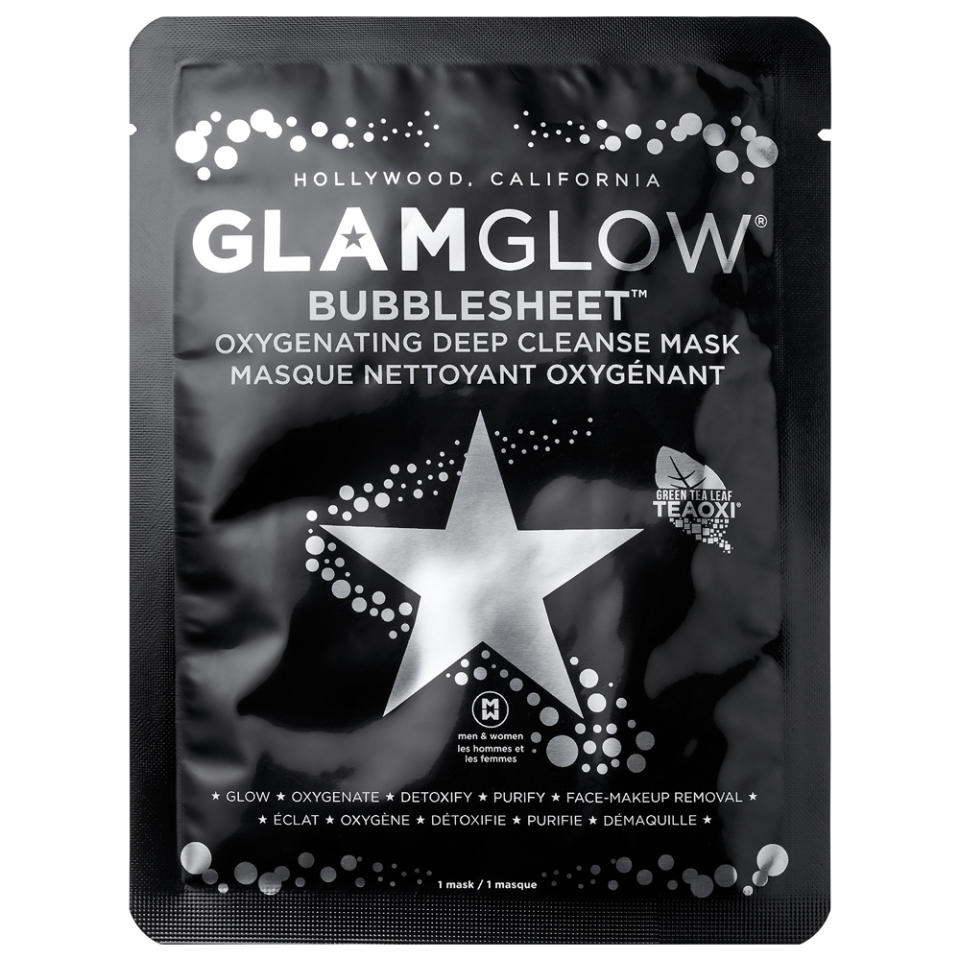 GLAMGLOW BUBBLESHEET Oxygenating Deep Cleanse Mask