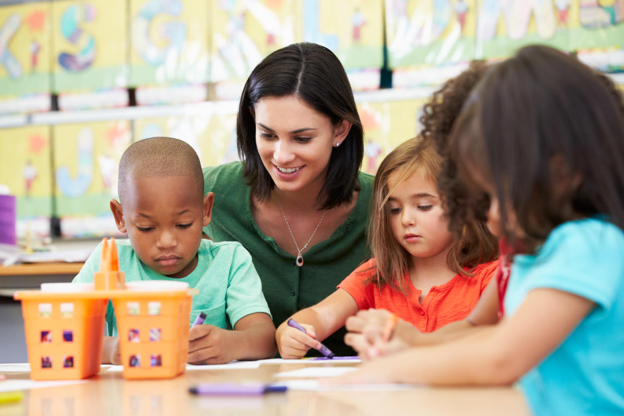 teacher and students