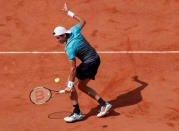 Tennis - French Open - Roland Garros, Paris, France - May 31, 2018 Argentina's Guido Pella in action during his second round match against Spain's Rafael Nadal REUTERS/Benoit Tessier