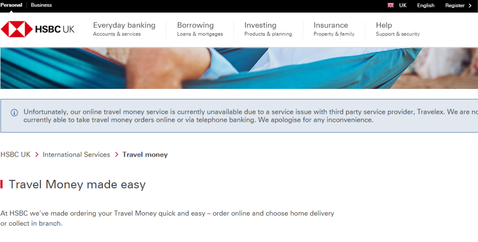 HSBC website