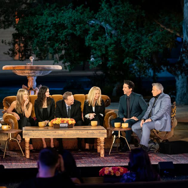 The cast of Friends during the reunion  (Photo: Terence Patrick/HBO)