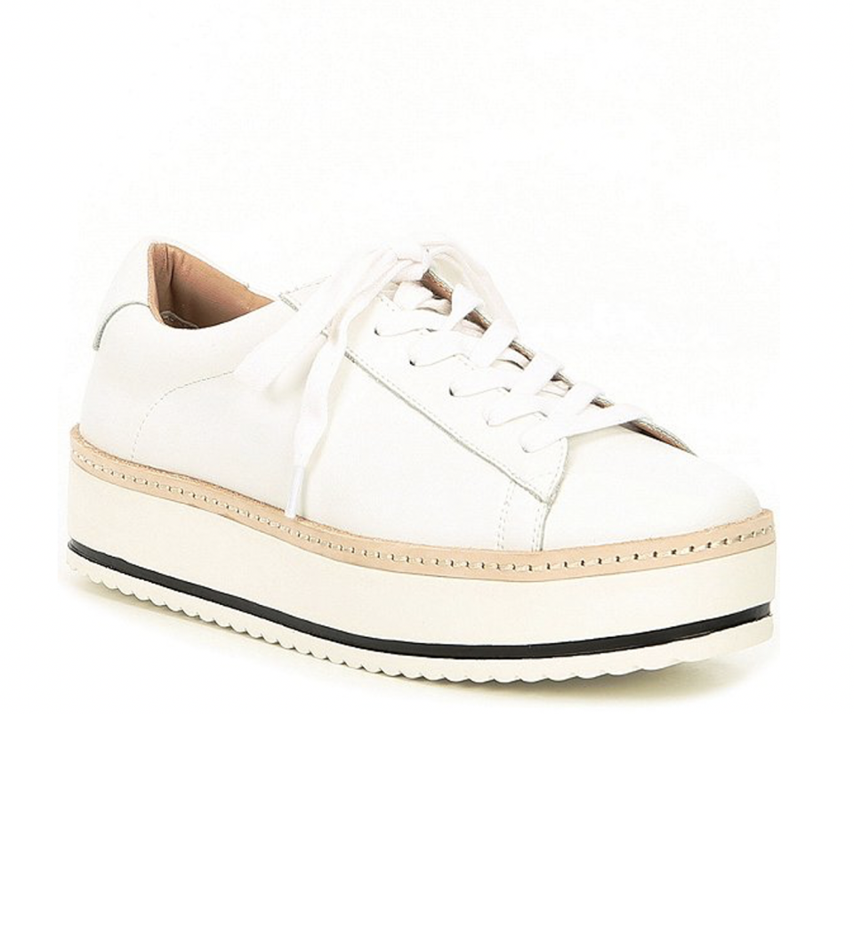 Minie Leather Platform Lace-Up Sneakers