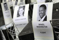 Foto de los lugares asignados en la entrega número 19 de los SAG Awards que se llevaron a cabo en el Shrine Auditorium en Los Ángeles. / AP